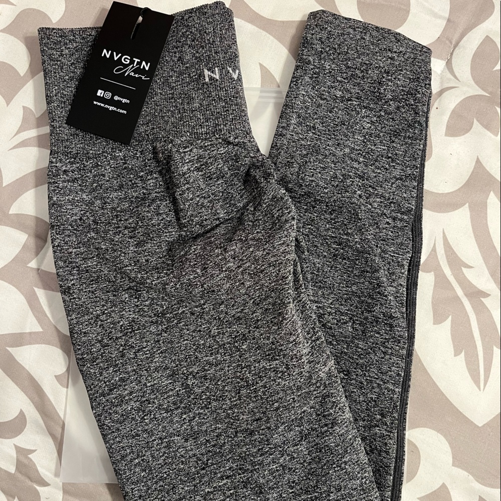 Black speckled NVGTN scrunch leggings. BRAND NEW WITH TAGS!